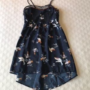 Bird dress high low